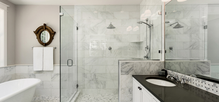 bathroom shower door installation in Novato